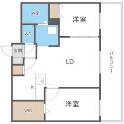 アルファスクエア北20西4の物件間取画像